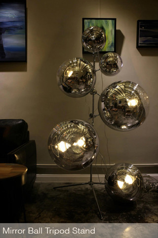 Торшер mirror ball tripod stand