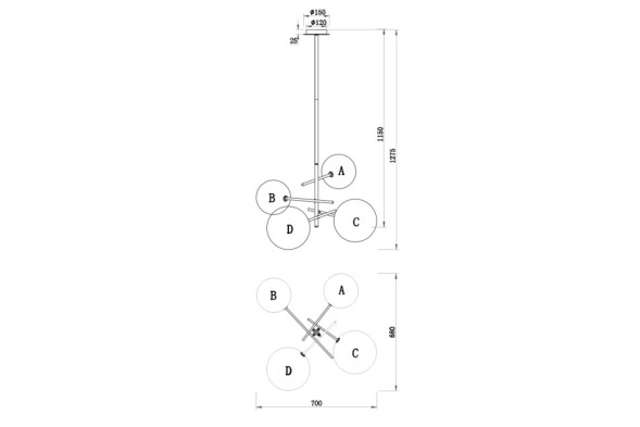 Светильник подвесной &quot;Шары&quot;