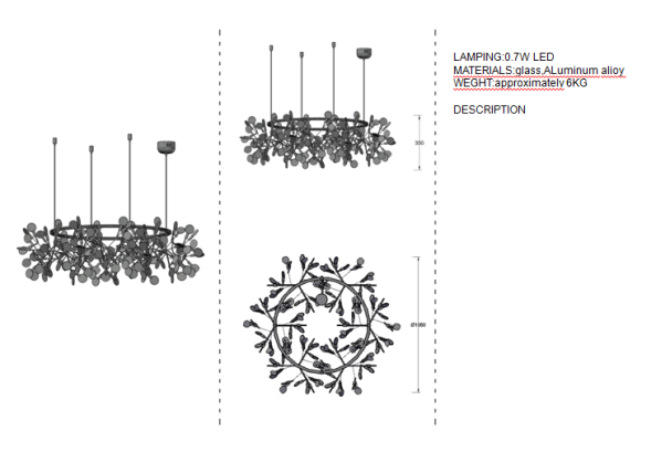 Люстра Heracleum the Big O