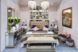 Люстра изящная стекло/серебро