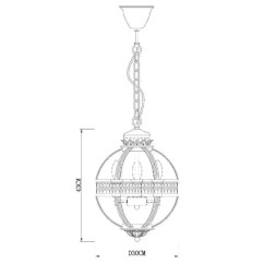 Люстра Delight Collection Residential 3 ant.brass