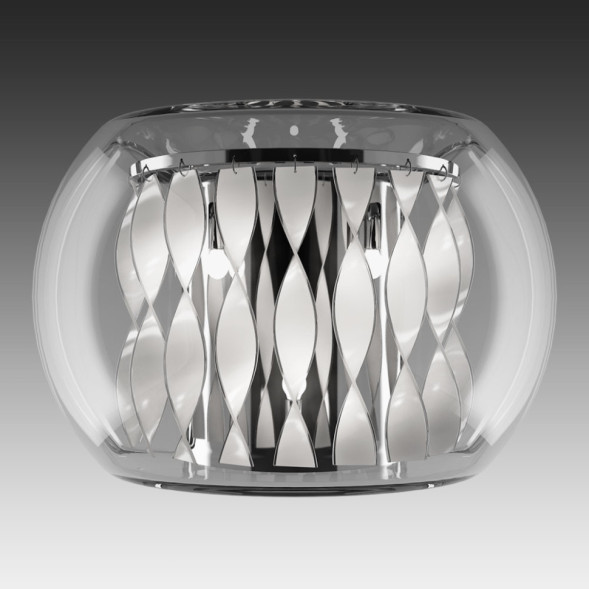 Бра Со Стеклянным Плафоном И Декором В Виде Хрустальных Подвесок Amori Wall