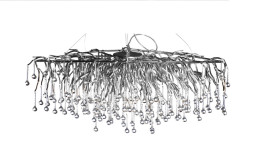 Люстра подвесная "Капли" (хром)