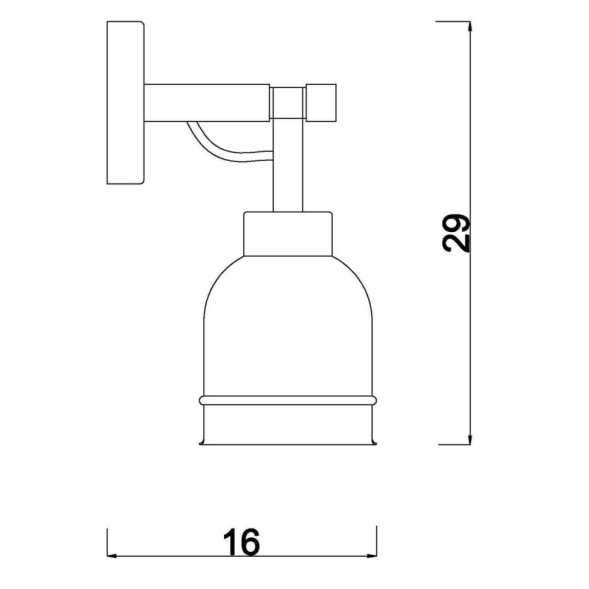 Бра Со Стеклянным Плафоном На Деревянном Рожке Argus Wall