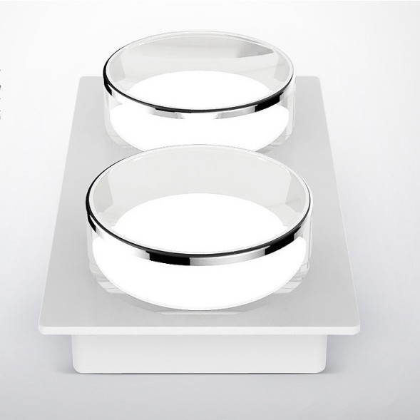 Накладной Светильник С Двумя Расширяющимся Книзу Плафоном Цилиндрической Формы На Матовой И Глянцевой Поверхности Joa Duo