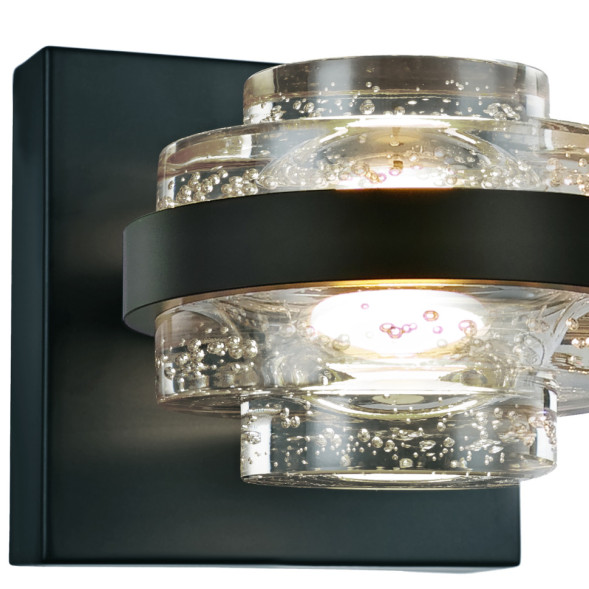 Настенный светильник Delight Collection MB22030002-1A black/clear