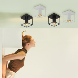 Накладной Светодиодный Светильник Цилиндрической Формы В Кубическом Каркасе Talsi C