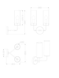 Бра Glass Tube 2 Wall