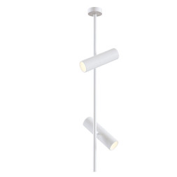 Накладной Точечный Светильник С Двумя Поворотными Цилиндрическими Плафонами На Вертикальной Планке Nels Long