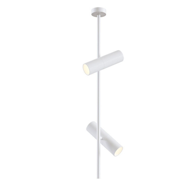 Накладной Точечный Светильник С Двумя Поворотными Цилиндрическими Плафонами На Вертикальной Планке Nels Long