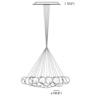 Люстра Bocci 28.37 Cluster D10