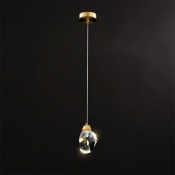 Подвесной светильник Delight Collection Crystal rock 1 gold