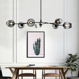 Люстра Delight Collection Bubble 7 black/smoky