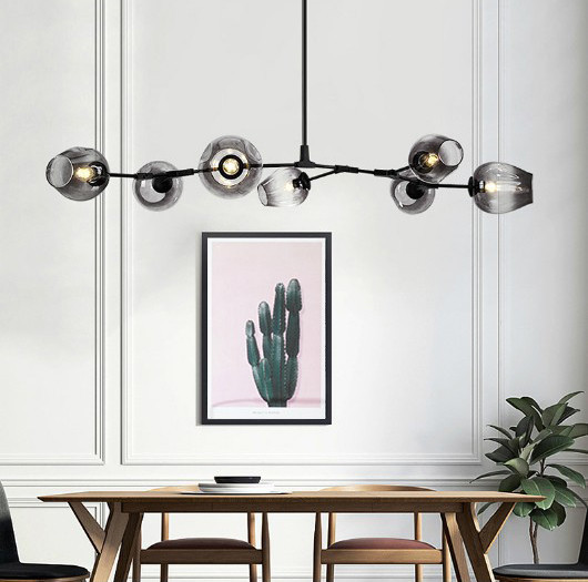 Люстра Delight Collection Bubble 7 black/smoky