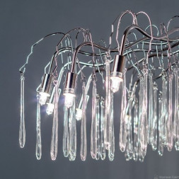 Frezia Light 1005/10 A хром подвесная люстра на 10 лампочек