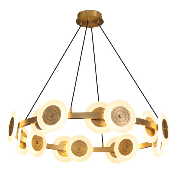 Кольцевая Люстра С Круглыми Плафонами С Металлическим Центром Tracy