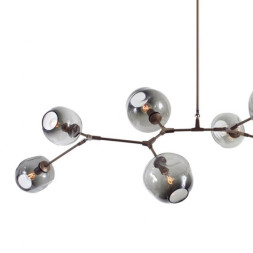 Люстра Delight Collection Bubble 8 black/smoky