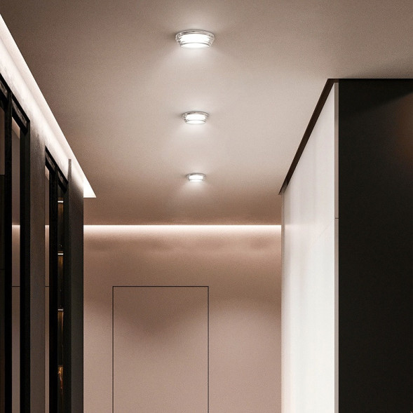 Накладной Точечный Светильник С Ребристым Плафоном Цилиндрической Формы Sing