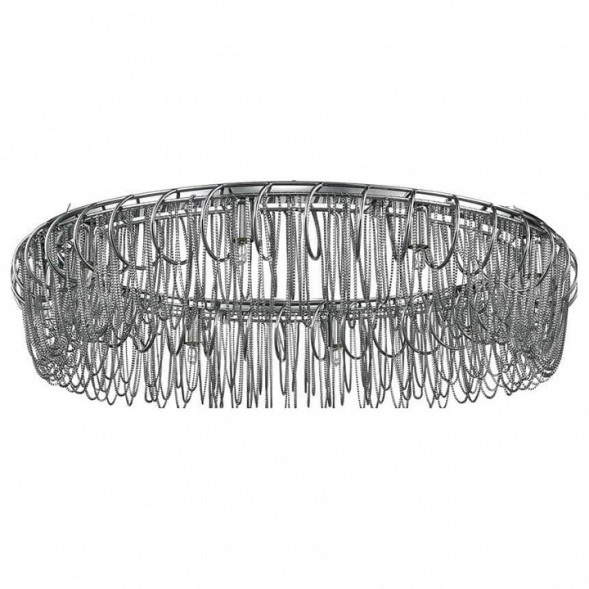 Кольцевая Люстра С Металлическими Ребристыми Подвестками Homer