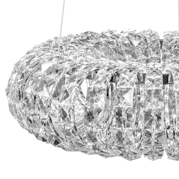 Кольцевая Люстра С Плафоном Из Хрустальных Страз Lerd