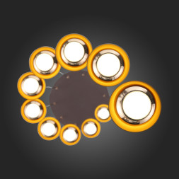 Каскадный Светильник На 10 Подвесов С Матовыми Плафонами Коричневого Цвета Russo More