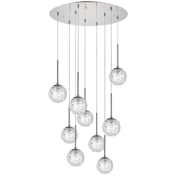 Каскадный Светильник С Плафонами Из Стеклянных Шаров Meino More