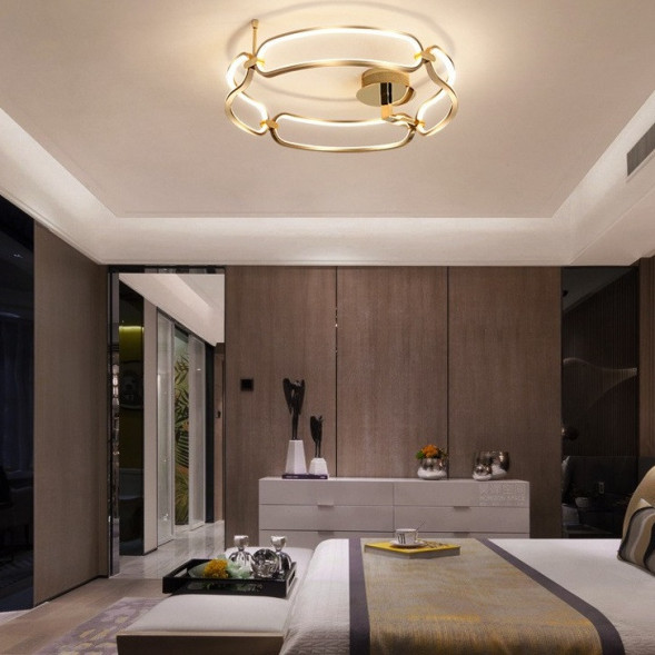 Кольцевая Светодиодная Люстра На Металлическом Каркасе Selso 80 См