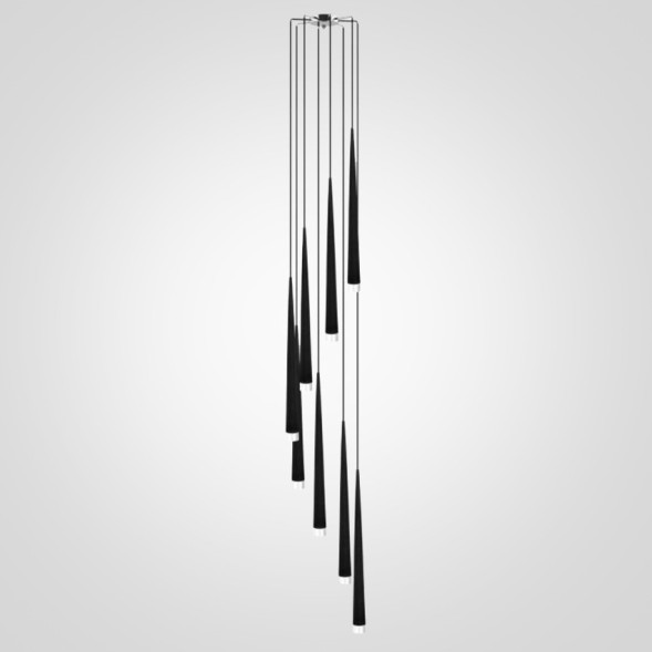 Каскадный Светильник С Плафонами Удлиненной Конической Формы Nut Cas