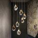 Подвесной светильник Delight Collection Crystal rock 7 gold