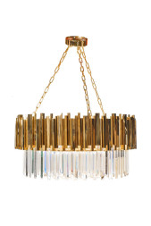 Люстра с кристаллами (золото)