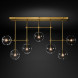 Потолочный светильник Delight Collection Globe Mobile 7A brass