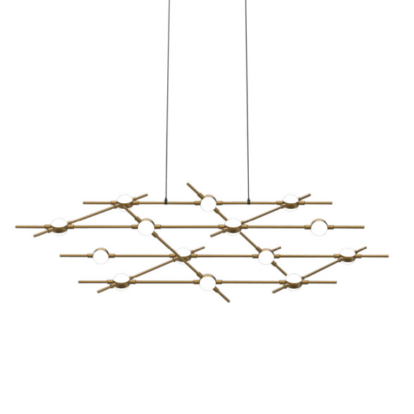 Люстра Delight Collection Molecular 14 black/gold