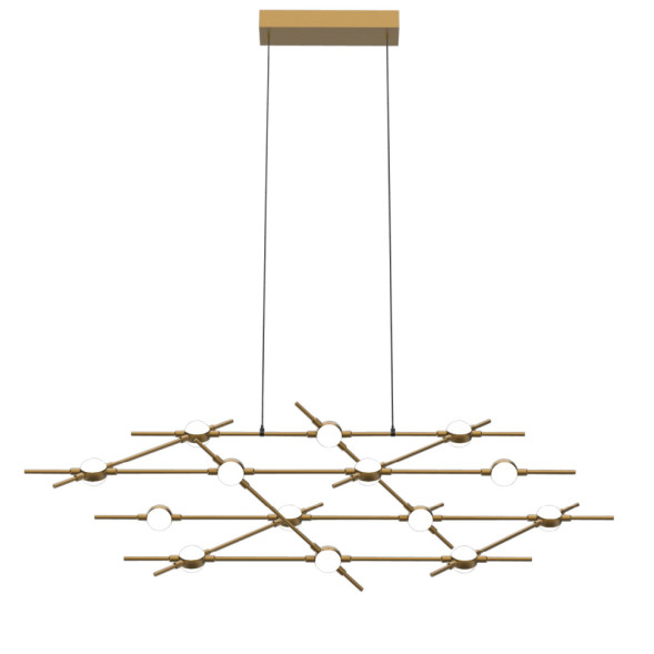 Люстра Delight Collection Molecular 14 black/gold