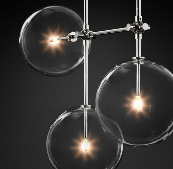 Потолочный светильник Delight Collection Globe Mobile 7A chrome