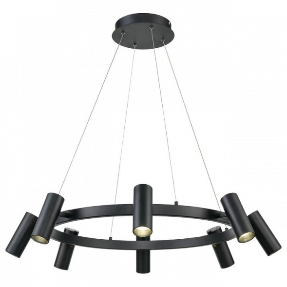 Кольцевая Светодиодная Люстра С Направленными Книзу Цилиндрическими Плафонами Kobus