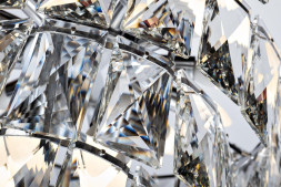 Люстра со стеклянными кристаллами