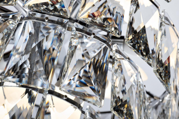 Люстра со стеклянными кристаллами