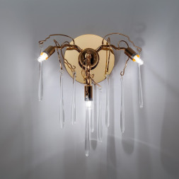 Frezia Light 1005/3 AB золотое бра с 9 подвесками