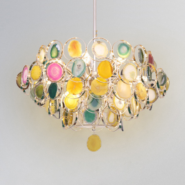 Подвесная Люстра Из Натурального Камня Agate 1