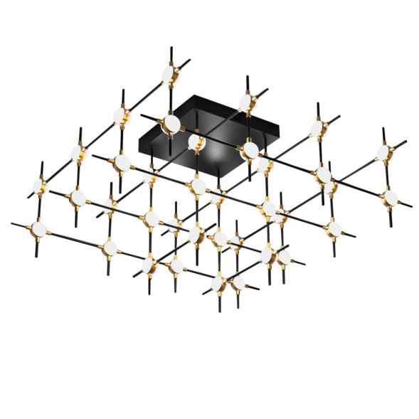 Потолочный светильник Delight Collection Molecular 36 black/gold