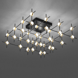 Потолочный светильник Delight Collection Molecular 36 black/gold