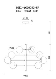 Светильник потолочный &quot;Шары&quot;