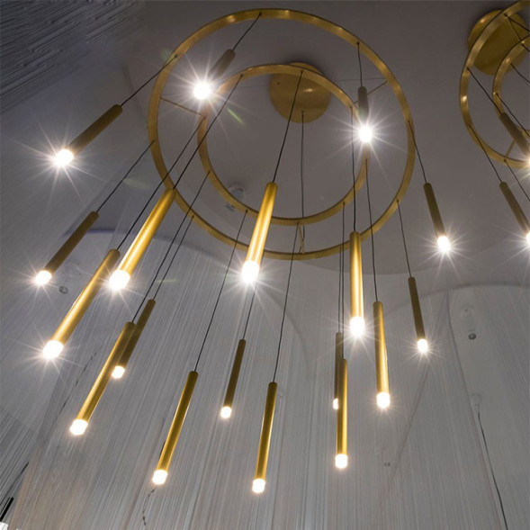 Комбинация Подвесных Светильников На Кольцевом Каркасе Rhea R