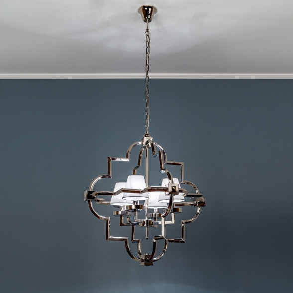 Frezia Light 1010/4 nickel/cotton люстра подвесная