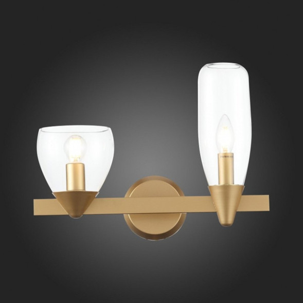 Бра С Двумя Стеклянными Плафонами Разного Диаметра И Высоты Klefi Wall