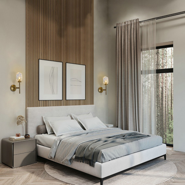 Настенный светильник Delight Collection BRWL7071-01 antique brass