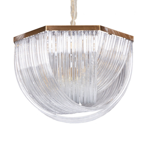 Люстра Delight Collection Murano L12 brass/clear