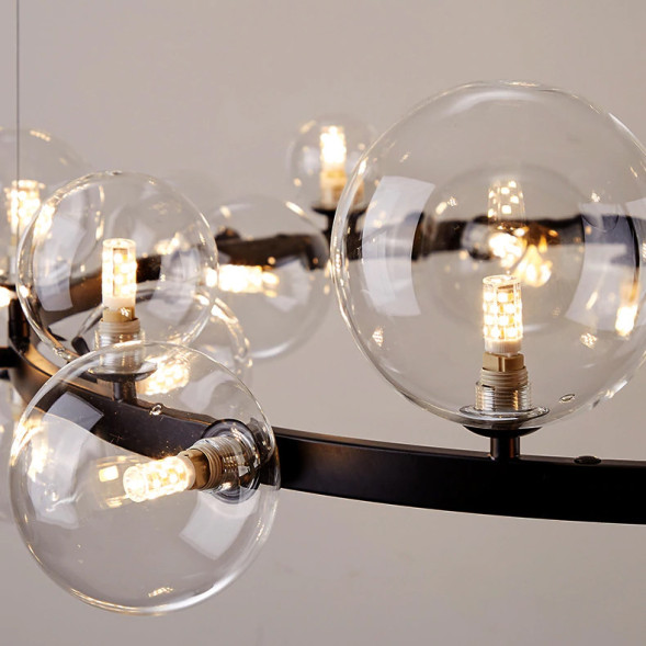 Люстра Delight Collection 8828P/S black/clear