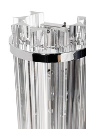 Бра стеклянное (хром)