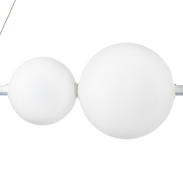 Линейный Светильник На Струнном Подвесе С Матовыми Стеклянными Плафонами Helmut